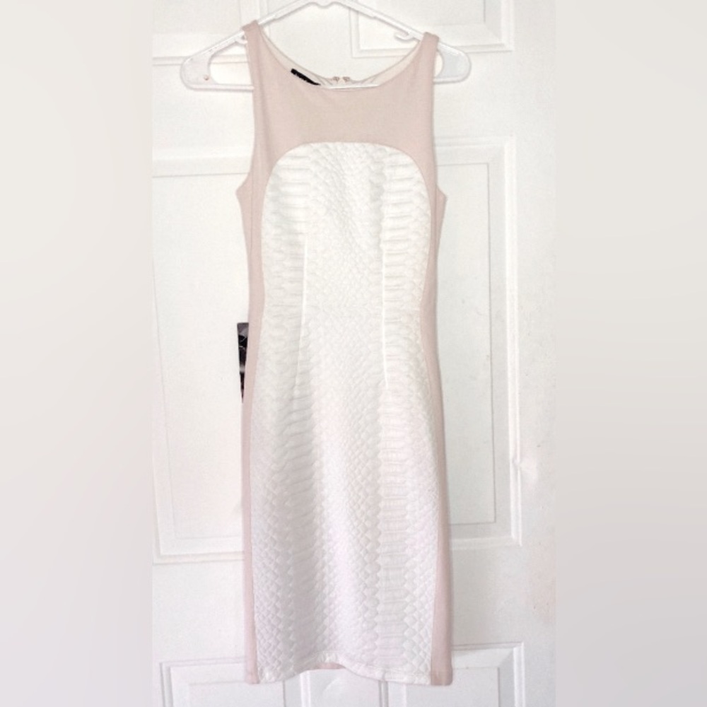 Bebe Body Con Textured Dress